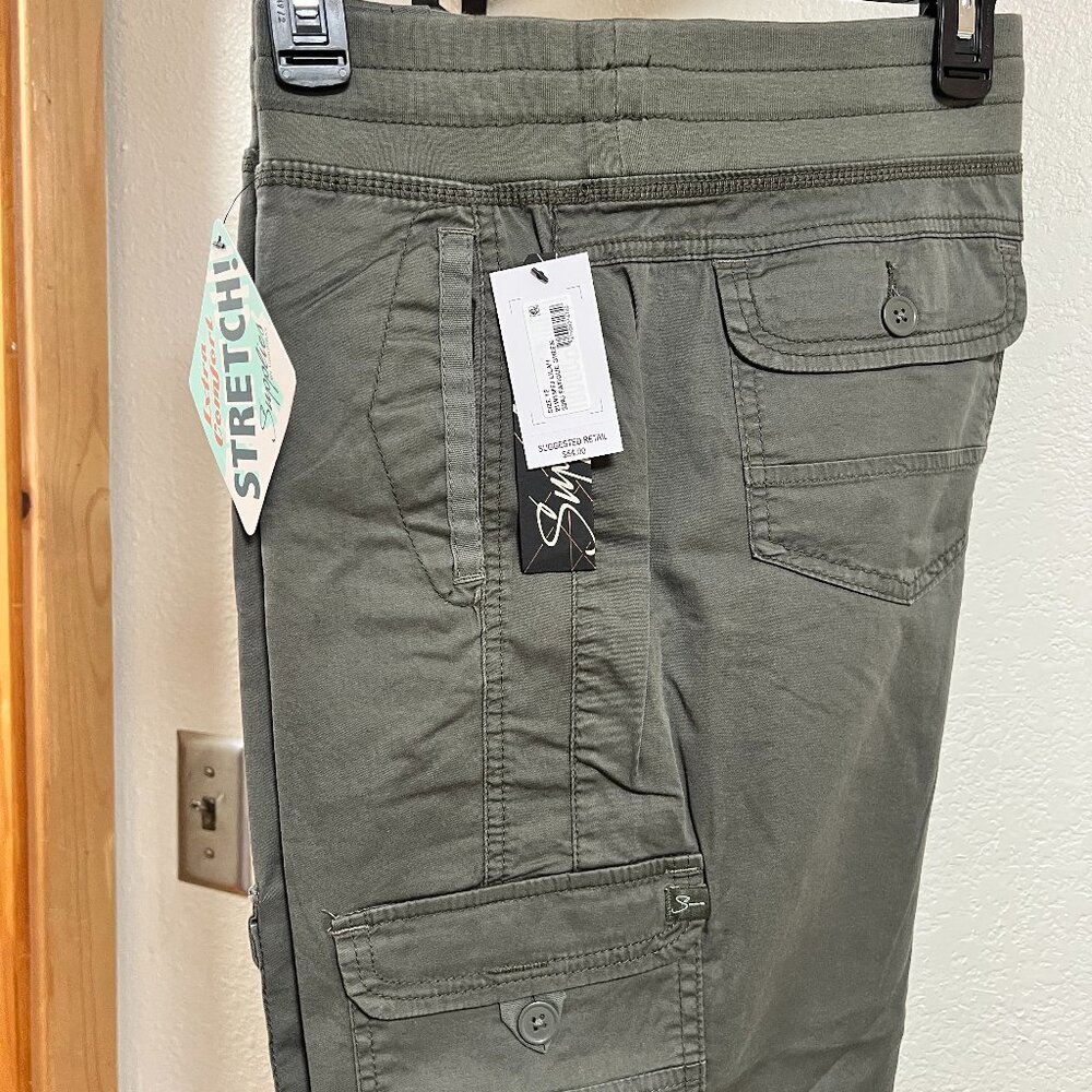 Green Straight Leg Utility Pants